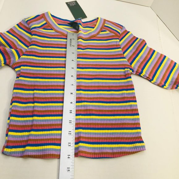 Lot of 2 Wild Fable Women's Size XS Long Sleeve Tee Shirts Peach Multicolor - Picture 12 of 16